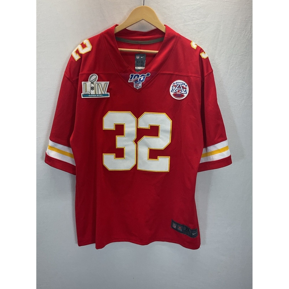 Tyrann Mathieu #32 Kansas City Chiefs Super Bowl LIV Men's Jersey Red Size XXXL